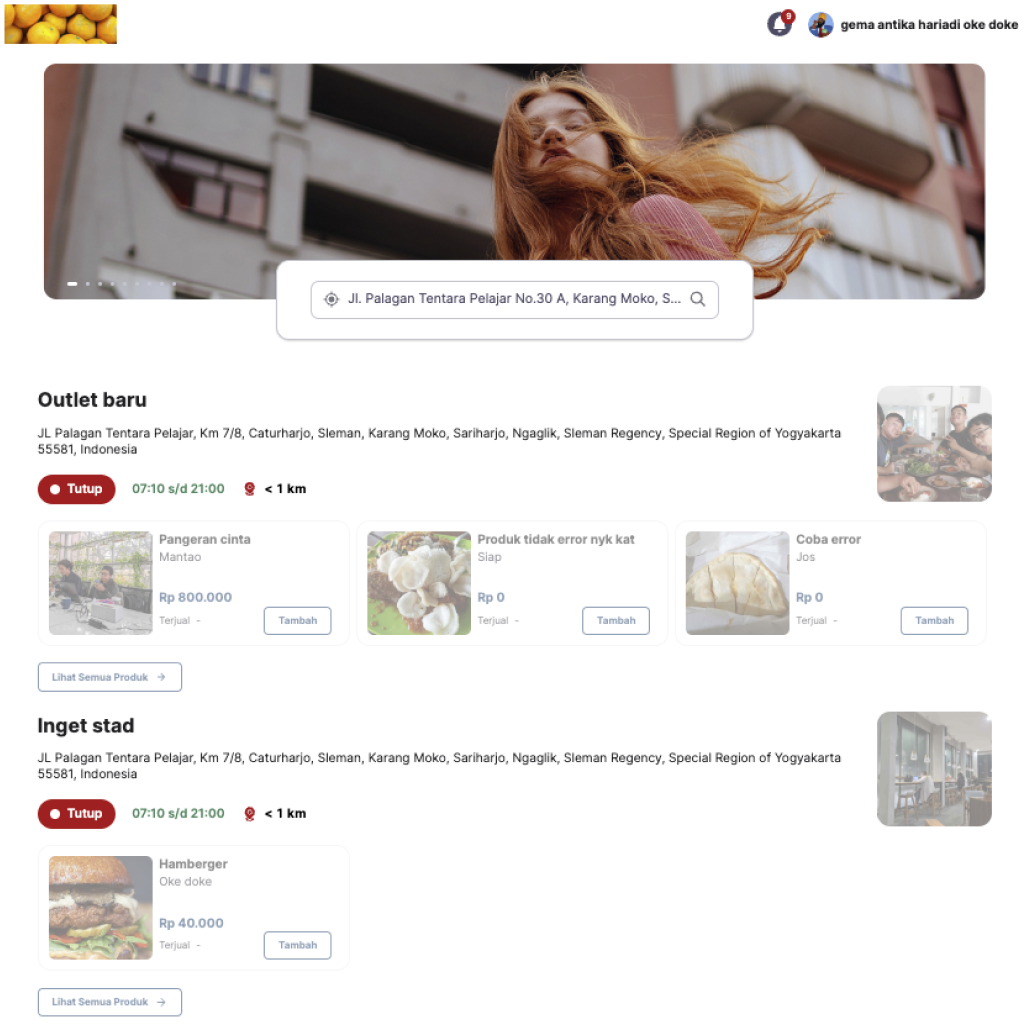 Walnut card tray with white powder coated steel divider and 3 punchout holes.